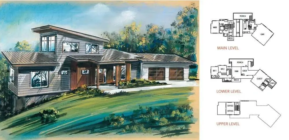 JAG Construction Asheville Green Home with Americana Thermally Modified Ash Decking