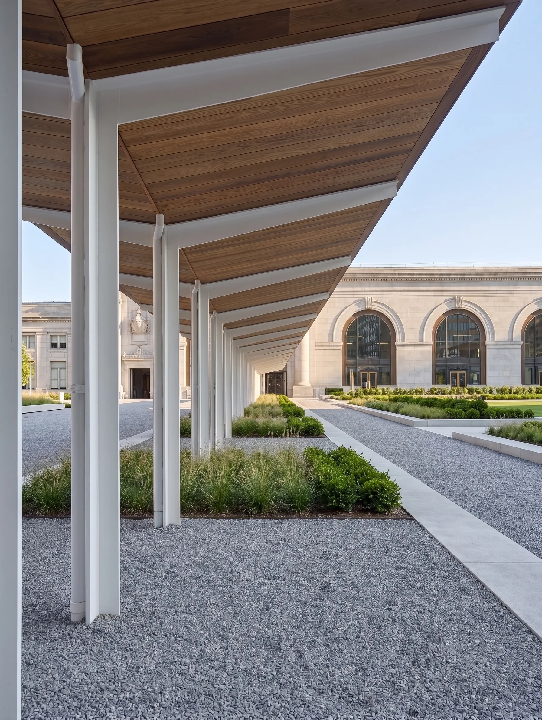 Americana Outdoor Ceiling and Soffit Installation demonstrating thermally modified wood