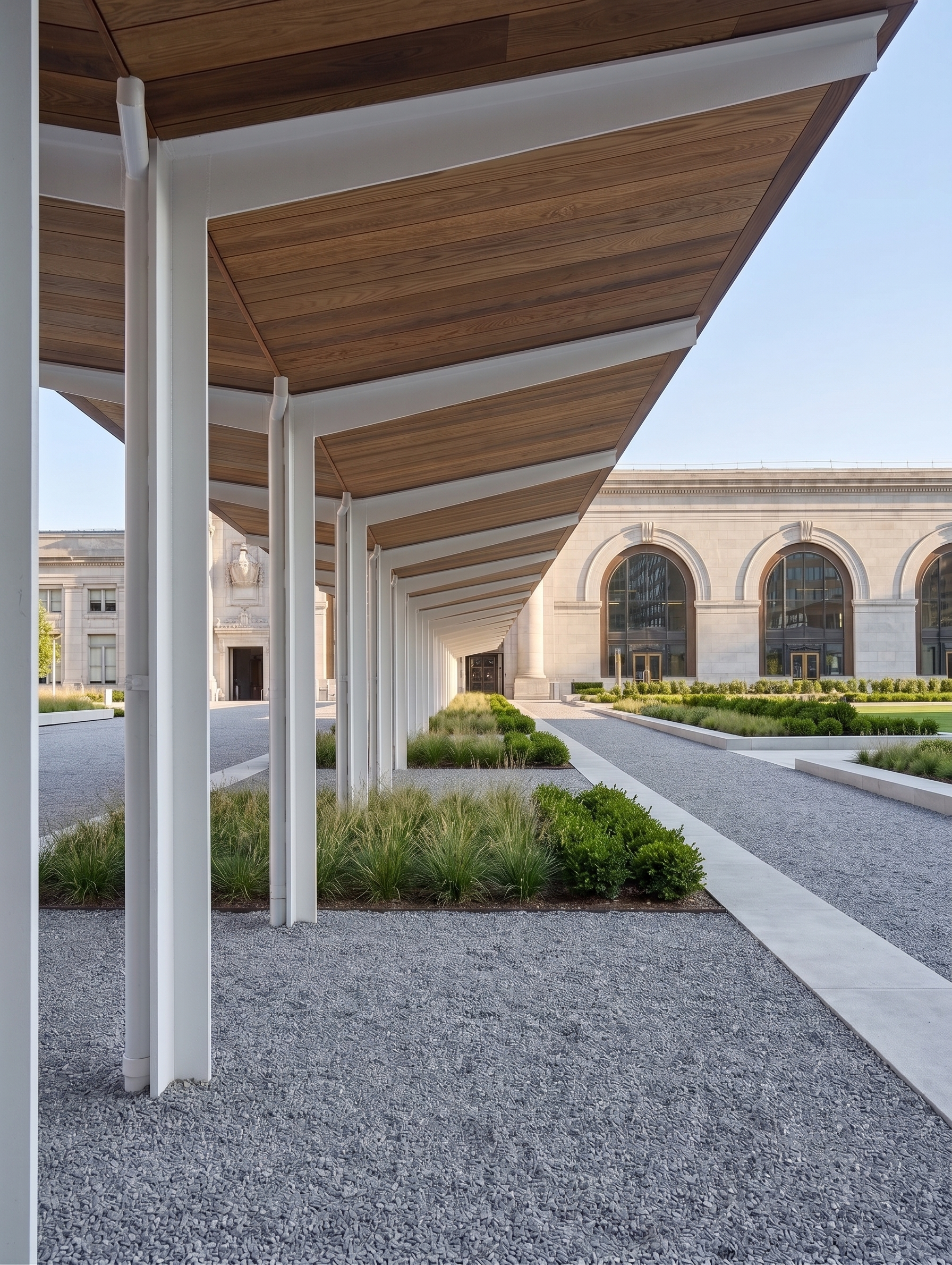 Americana Outdoor Ceiling and Soffit Installation demonstrating thermally modified wood