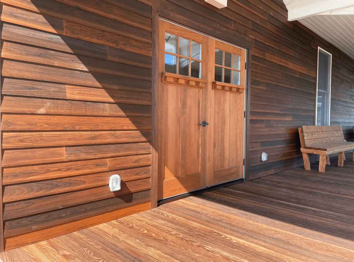 Blakeslee Community Center Wood Siding and Decking